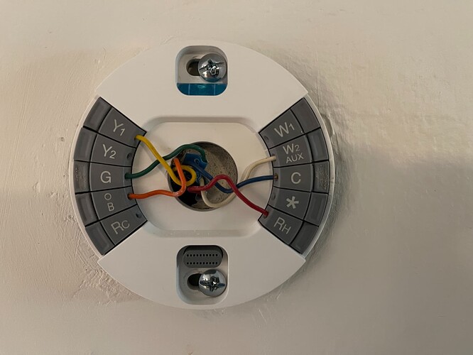 wiring on old nest thermostat